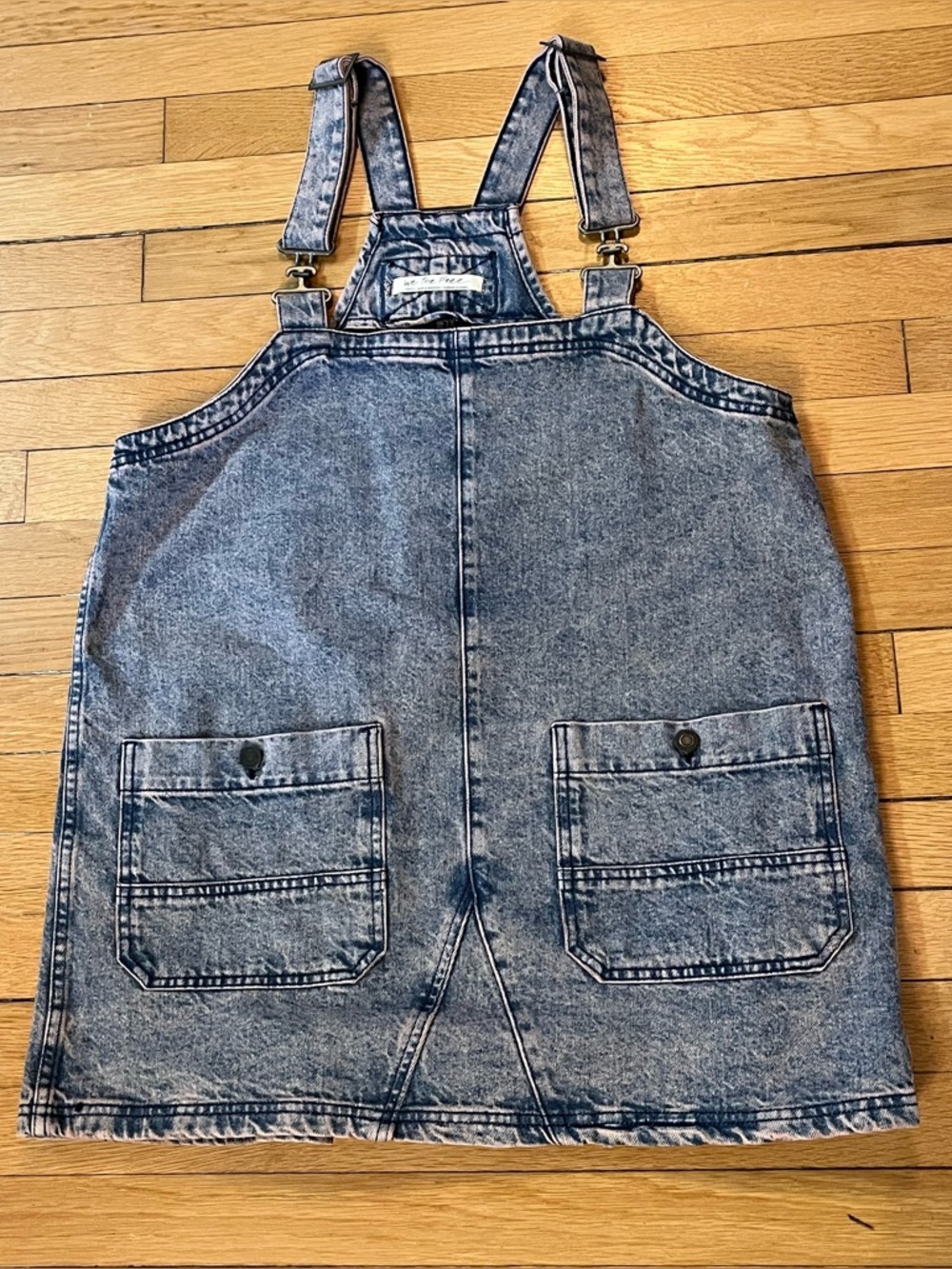 We the Free Denim Overalls Dress with light Purple Wash